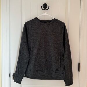 adidas gray crewneck